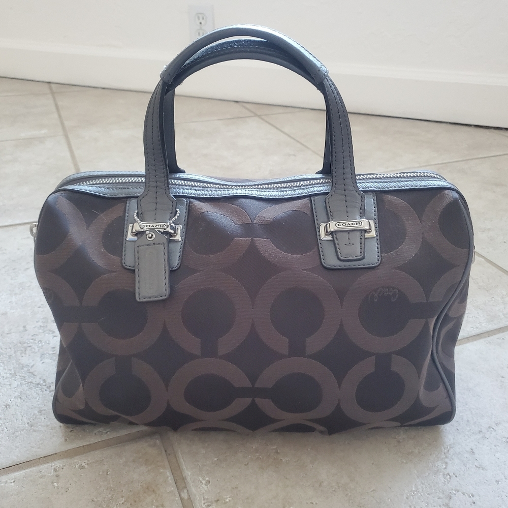 Coach mini bennett signature canvas brown